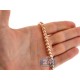 Italian 10K Rose Gold Solid Franco Mens Chain 5.5 mm