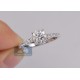 14K White Gold 0.72 ct Diamond Womens Engagement Ring