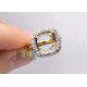 18K Yellow Gold 1.08 ct Diamond Large Ring Setting Semi Mount