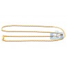 10K Yellow Gold Flat Cuban Solid Link Womens Chain 2.5 mm