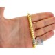 Italian 10K Yellow Gold Solid Franco Mens Chain 5.5 mm