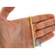 Italian 10K Yellow Gold Solid Franco Mens Chain 3.5 mm