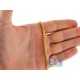 Italian 10K Yellow Gold Solid Franco Mens Chain 3 mm