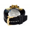 Aqua Master Sport Chrono Yellow Gold Plated 0.24 ct Diamond Mens Black Watch