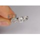 14K White Gold 0.85 ct Diamond Illusion Openwork Engagement Ring