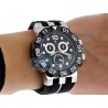 Aqua Master Sport Chrono 0.24 ct Diamond Mens Black Dial Watch