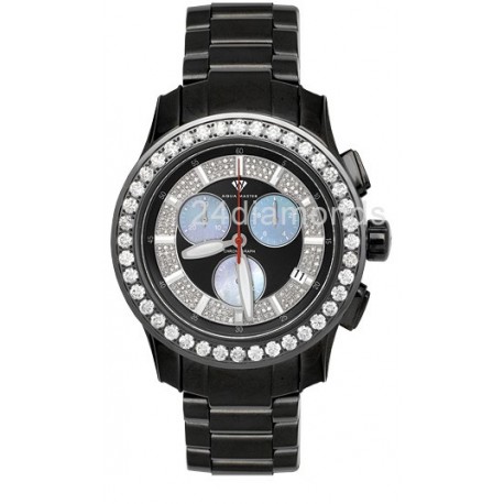 Aqua Master Power 8.00 ct Diamond Black Watch 0800