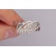 14K Two Tone Gold 0.73 ct Diamond Womens Cage Ring