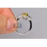 GIA 18K White Gold 1.80ct Fancy Intense Yellow Diamond Engagement Ring