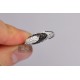 14K White Gold 0.36 ct Mixed Black Diamond Layered Band Ring