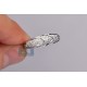 14K White Gold 0.35 ct Diamond Layered Womens Band Ring