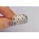14K Two Tone Gold 1.60 ct Diamond Vintage Puff Band Ring