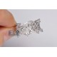 14K White Gold 0.85 ct Diamond Vintage Openwork Patterned Ring