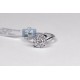 14K White Gold 0.65 ct Diamond Womens Engagement Ring