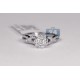 14K White Gold 1 ct Diamond Vintage Infinity Engagement Ring