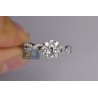 14K White Gold 1 ct Diamond Womens Vintage Infinity Engagement Ring