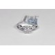 14K White Gold 0.97 ct Diamond Infinity Engagement Ring
