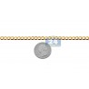 Italian 10K Yellow Gold Flat Cuban Link Mens Bracelet 5mm 8"
