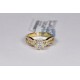 14K Yellow Gold 1.25 ct Diamond Womens Illusion Engagement Ring