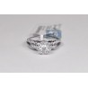 14K White Gold 1.32 ct Diamond Vintage Womens Engagement Ring
