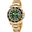 Rolex GMT Master II Yellow Gold Green Watch 116718LN