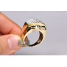 14K Yellow Gold 1.65 ct Round Princess Cut Diamond Mens Ring