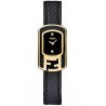 F311421011D1 Fendi Chameleon Black Enamel Womens Gold Watch 18mm