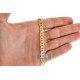 Italian 10K Yellow Gold Solid Mariner Link Mens Chain 6 mm