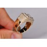 Mens SI1 G Diamond Luxury Signet Ring 14K Yellow Gold 3.06ct