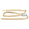 Real 10K Yellow Gold Hollow Flat Cuban Link Mens Chain 8.5 mm