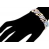 Womens Diamond Mariner Link Bracelet 14K Three Tone Gold 6.20 ct