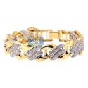14K Yellow Gold 6.30 ct Diamond Womens Mariner Bracelet