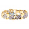 14K Yellow Gold 6.30 ct Diamond Womens Mariner Bracelet