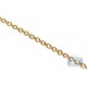 10K Yellow Gold Cable Link Womens Chain 1.5 mm 18 Inches