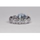 18K White Gold 1.30 ct Diamond All Way Around Vintage Ring