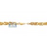 Real 10K Yellow Gold Rolo Byzantine Link Mens Bracelet 5.5mm 9"