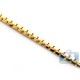 14K Yellow Gold Box Link Womens Adjustable Necklace 19 Inches