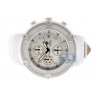 Aqua Master 0.24 ct Diamond White PVD Steel Leather Mens Watch