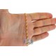 14K Yellow Gold Singapore Rope Womens Chain 2.5 mm