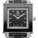 Fendi Black Ceramic Square Diamond 25 mm Watch F621210DDC