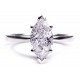 14K White Gold 1.70 ct Marquise Diamond Solitaire Engagement Ring