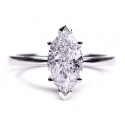 14K White Gold 1.70 ct Marquise Diamond Solitaire Engagement Ring