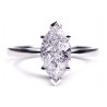 14K White Gold 1.70 ct Marquise Diamond Solitaire Womens Engagement Ring