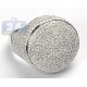 14K White Gold 6.29 ct Diamond Pave Mens Round Signet Ring