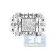 14K White Gold 0.62 ct Princess Diamond Mens Openwork Ring