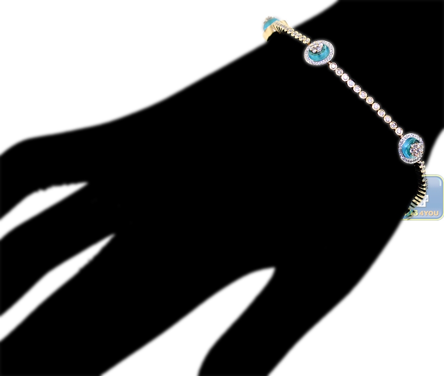 thumbnail image 2 of Bling Jewelry Slender Dainty Round In Milgrain Edge Setting Iridescent Created Opal Tennis Bolo Bracelet .925 Sterling Silver Adjustable Slide 2 of 9