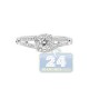 14K White Gold 0.63 ct Diamond Infinity Engagement Ring