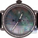 Aqua Master Round Automatic 2.25 ct Diamond Black Watch
