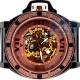 Aqua Master Automatic Skeleton 0.24 ct Diamond Mens Rose Watch