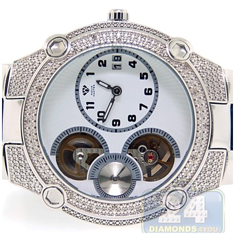Aqua Master Automatic 0.20 ct Diamond Mens Steel Watch